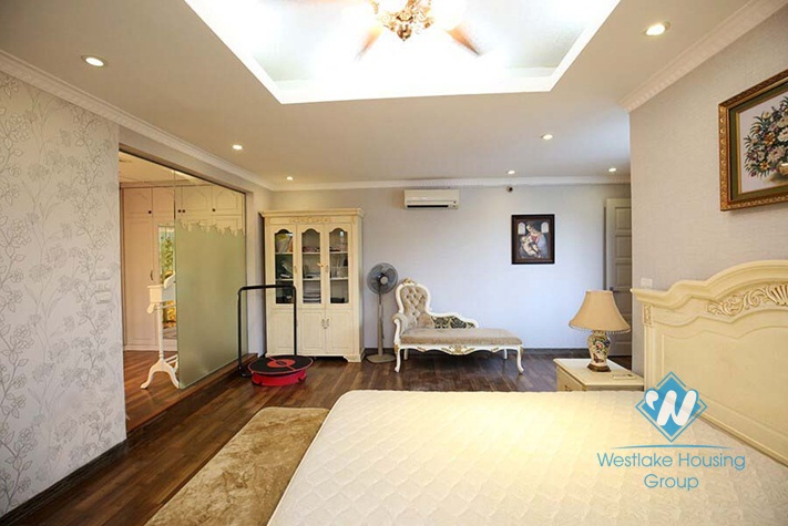 Spacious apartment with 03 bedrooms for rent in Ciputra Tay Ho, Hanoi.